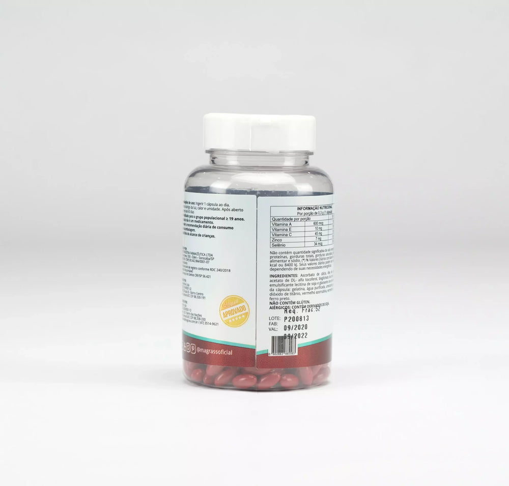 Antiox Suplemento Antioxidante com Vitaminas e Minerais Magrass (60 cápsulas)