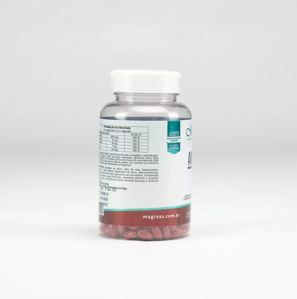 Antiox Suplemento Antioxidante com Vitaminas e Minerais Magrass (60 cápsulas)