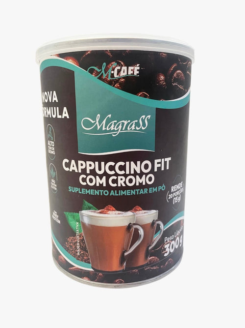 Cappuccino Fit com Cromo e Alto Teor de Proteína Magrass (300g)