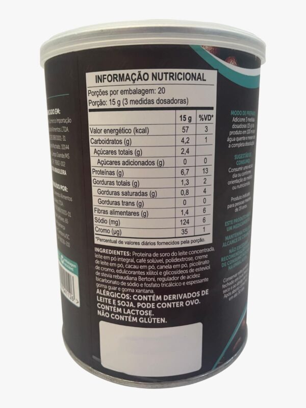 Cappuccino Fit com Cromo e Alto Teor de Proteína Magrass (300g)