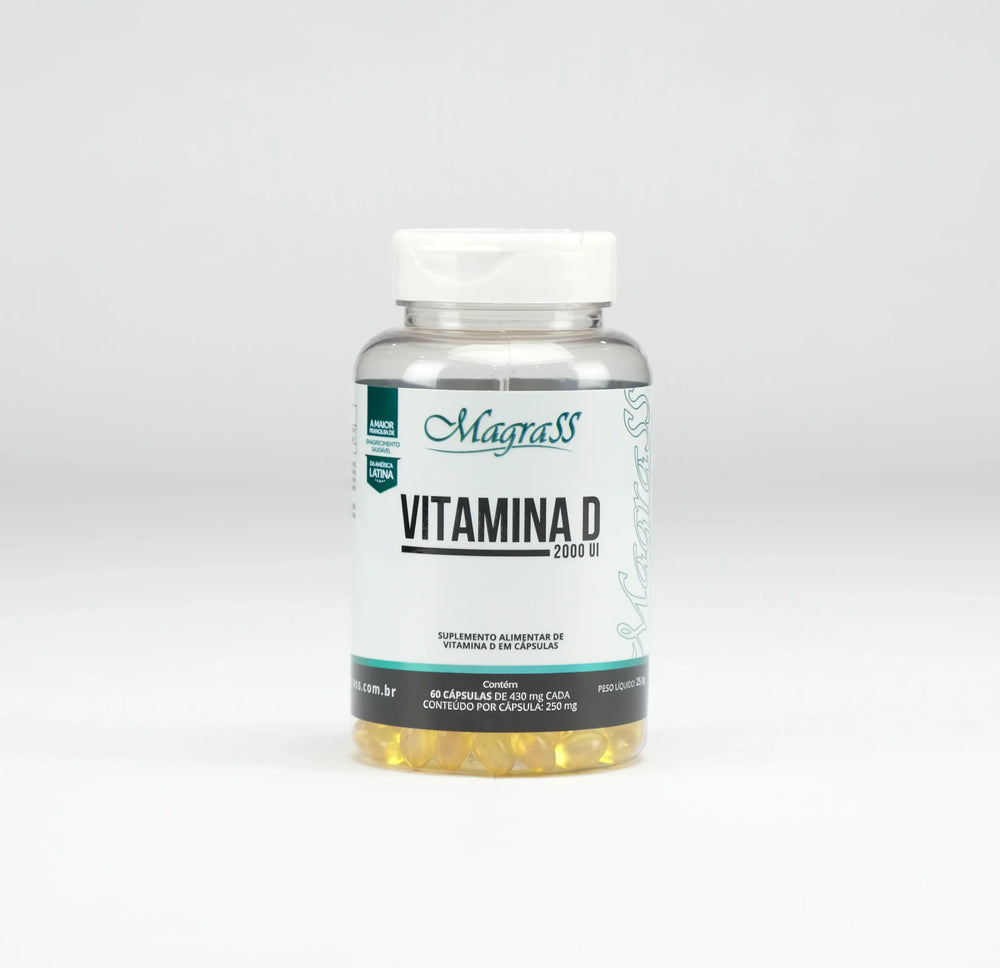 Vitamina D3 2000UI Magrass 60 Cápsulas