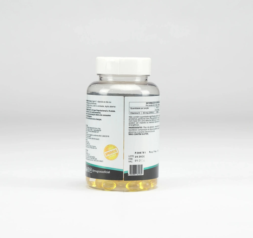 Vitamina D3 2000UI Magrass 60 Cápsulas
