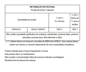 Vitamina D3 2000UI Magrass 60 Cápsulas