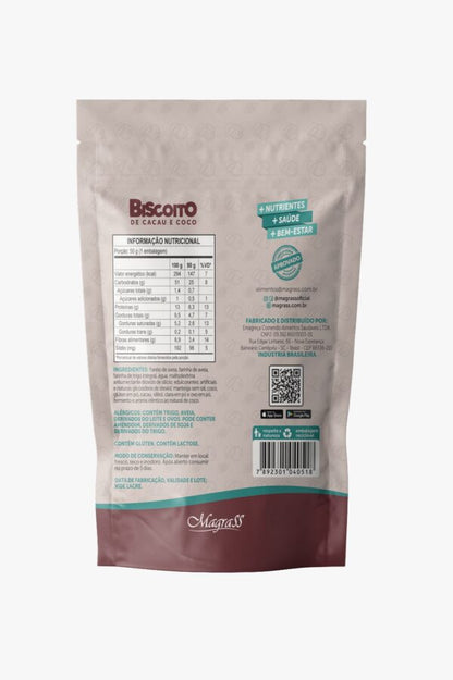 Biscoito de Cacau e Coco 50g Magrass