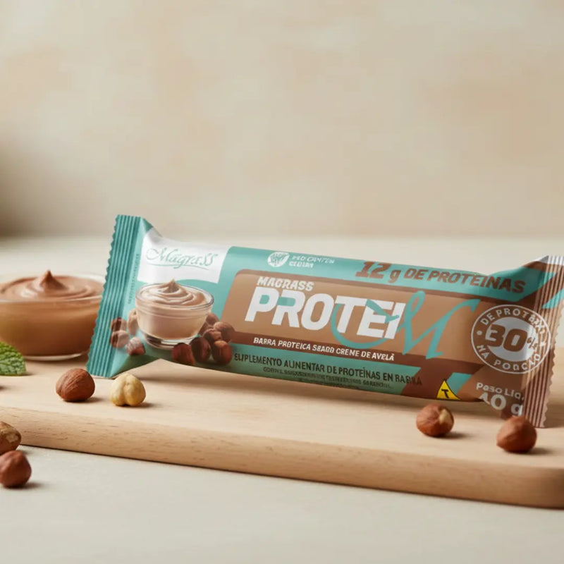 Barra de Proteína Avelã c/12