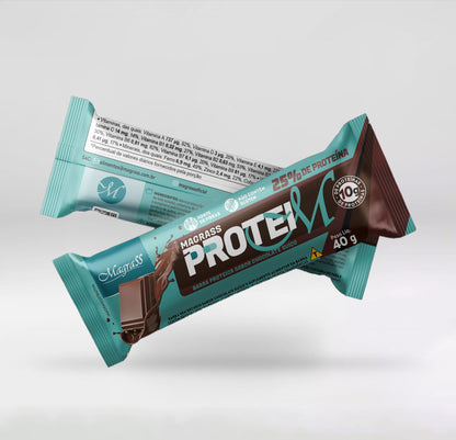 Barra de Proteína Sabor Chocolate Suíço com 12g de Proteína Magrass (40g)