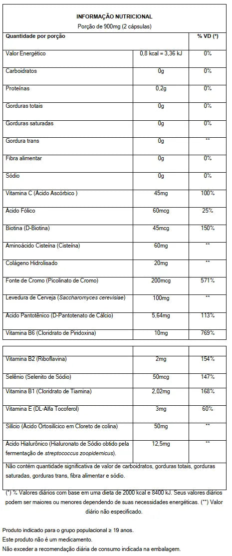 Beauty Skin com Vitaminas Antioxidantes e Colágeno Magrass (60 Cápsulas)