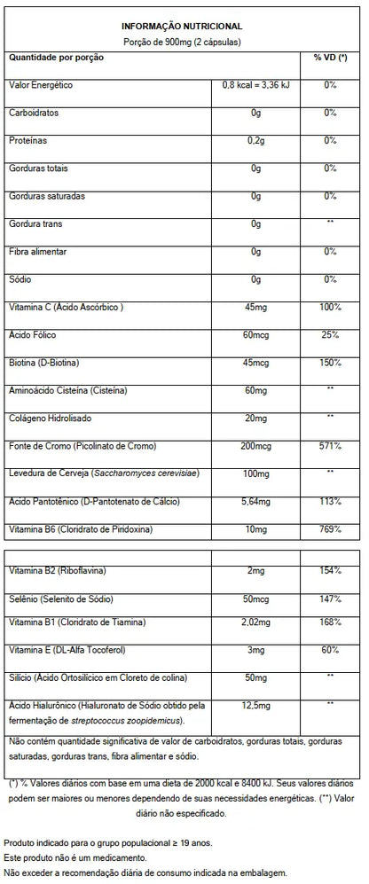 Beauty Skin com Vitaminas Antioxidantes e Colágeno Magrass (60 Cápsulas)