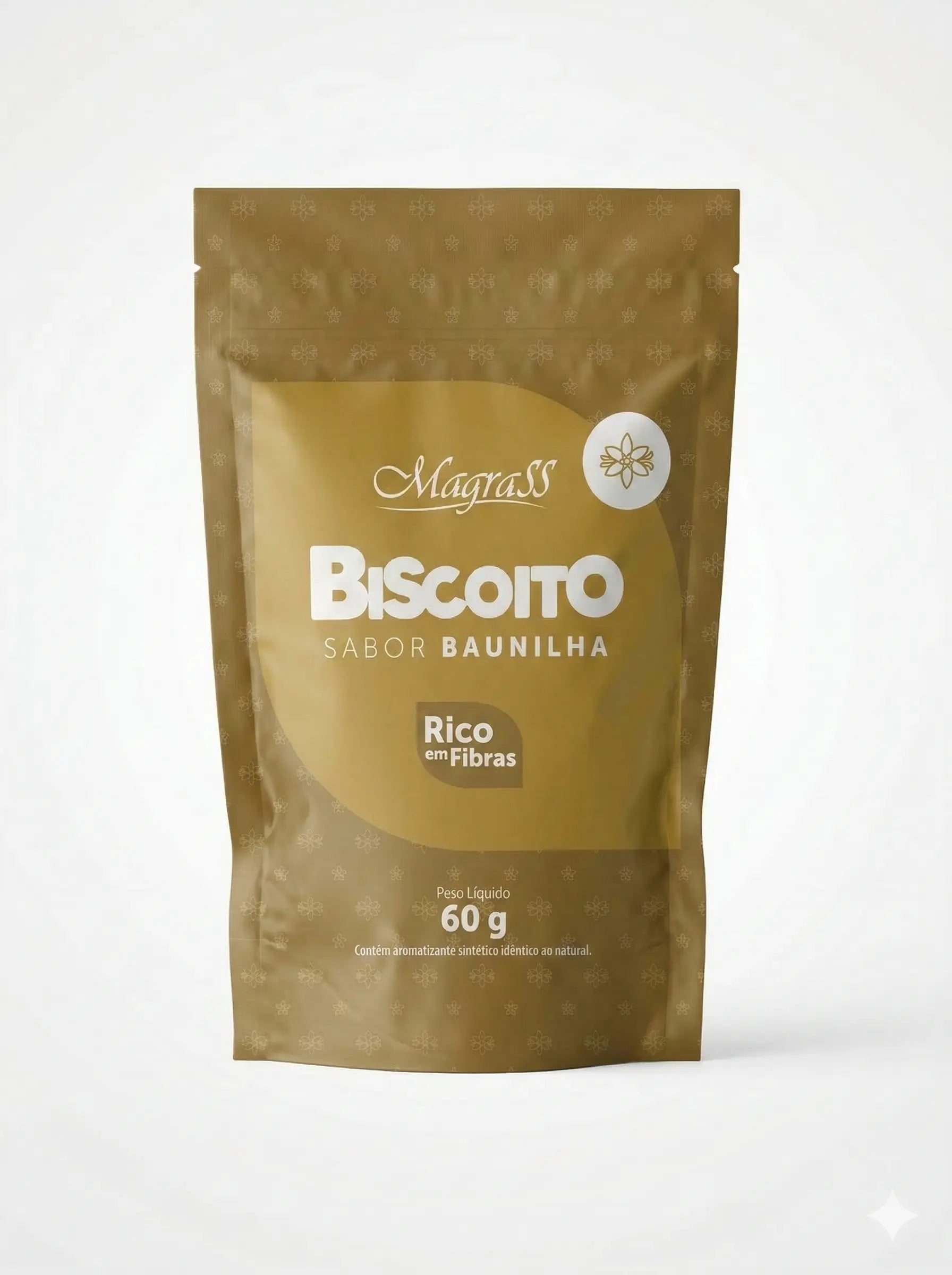 Biscoito Integral Sabor Baunilha Magrass (60g)