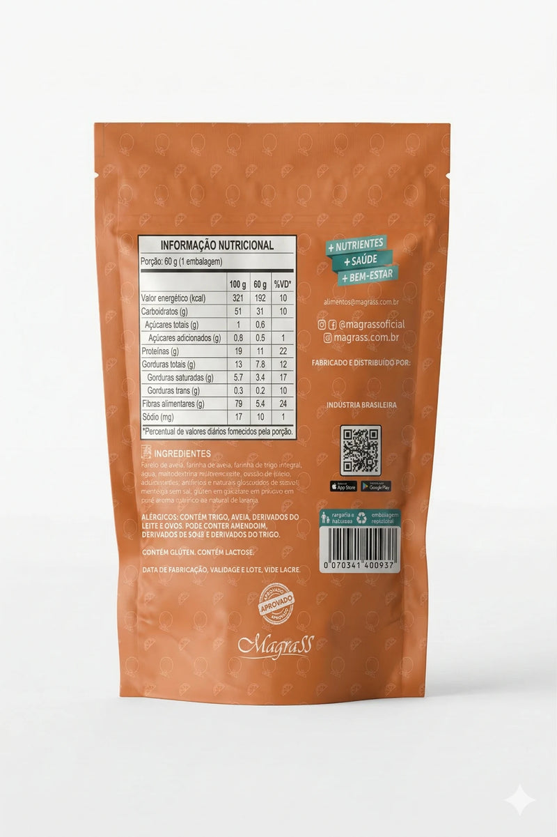 Biscoito Integral Sabor Laranja Magrass (60g)