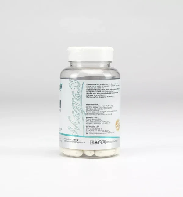 Cálcio com Vitamina D3 para Saúde Óssea Magrass (60 Cápsulas)