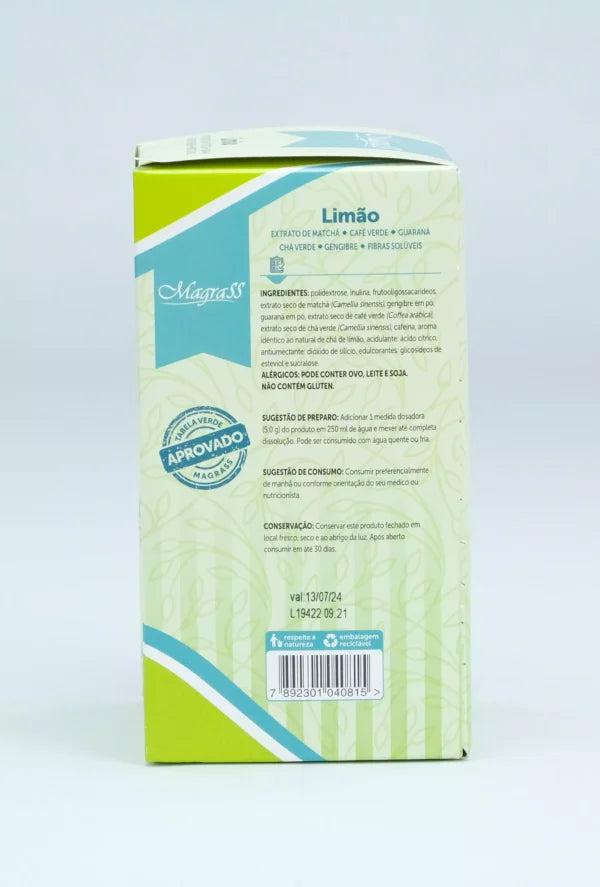 Chá Instantâneo Sabor Limão com Lipo Complex e Fibras FS Control Magrass (150g)
