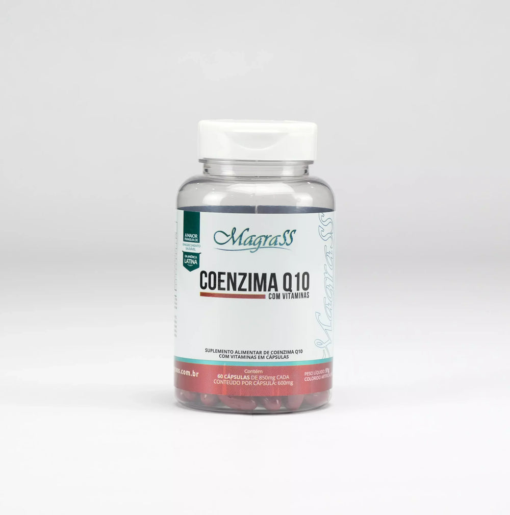 Coenzima Q10 com Vitaminas A C E e Complexo B Magrass (60 Cápsulas)