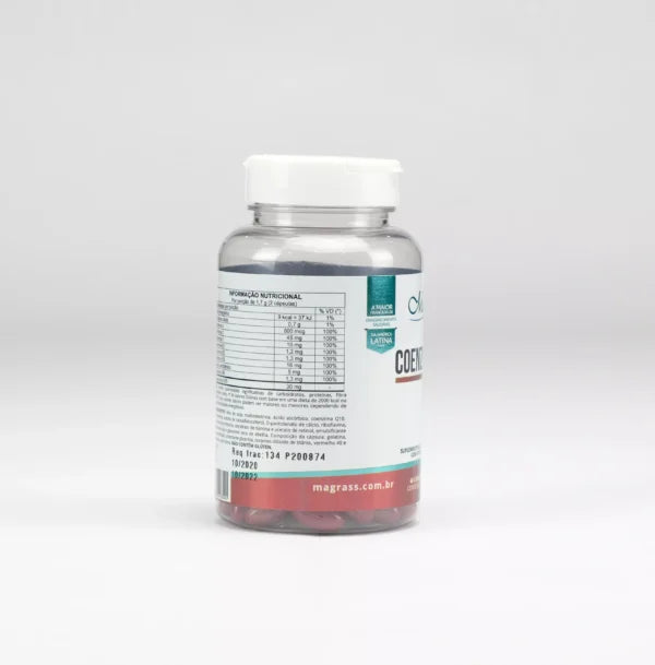 Coenzima Q10 com Vitaminas A C E e Complexo B Magrass (60 Cápsulas)