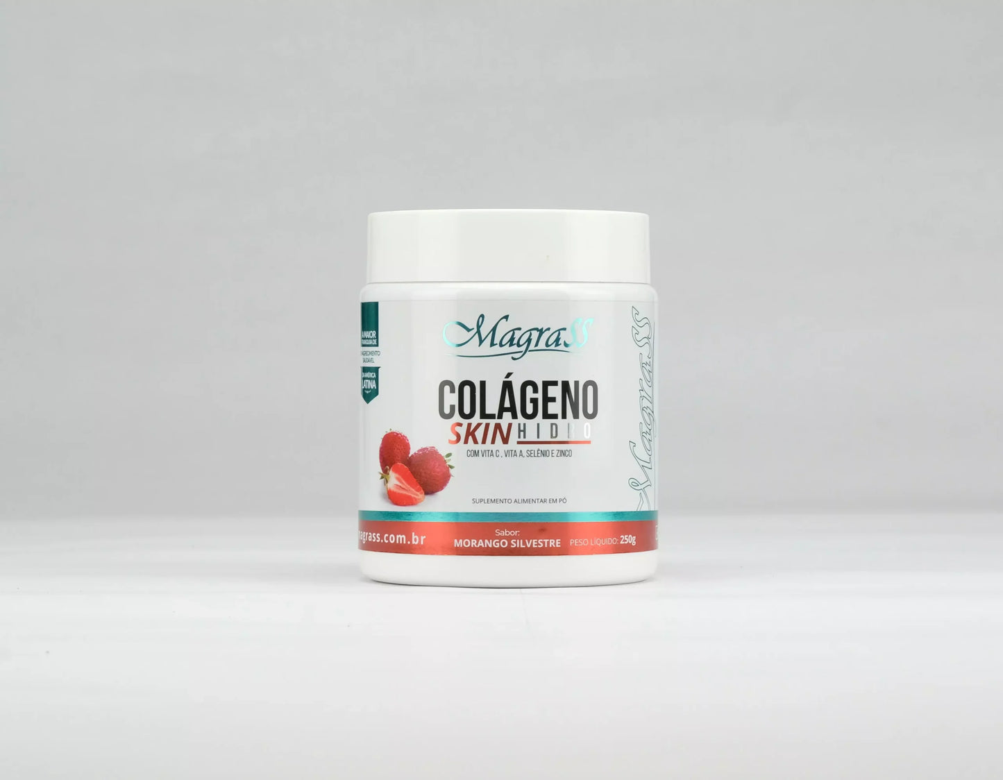 Colágeno Skin Hidrolisado Sabor Morango Magrass (250g)