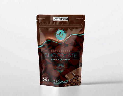 Gotas Sabor Chocolate Zero Açúcar Magrass (200g)
