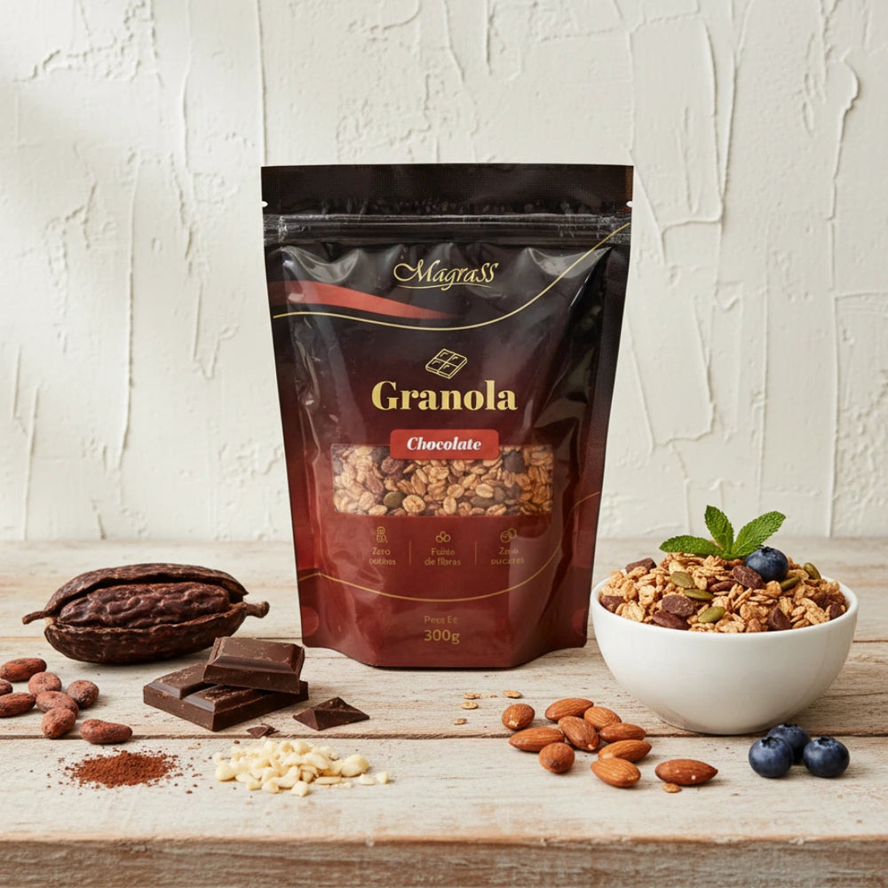 Granola Zero com Chocolate 300g Magrass