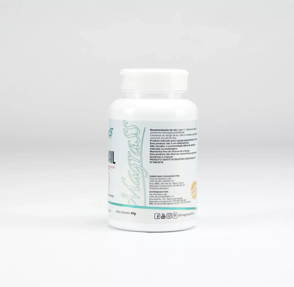 Hair&Nails com Biotina Ácido Fólico e Zinco Magrass (60 Cápsulas)