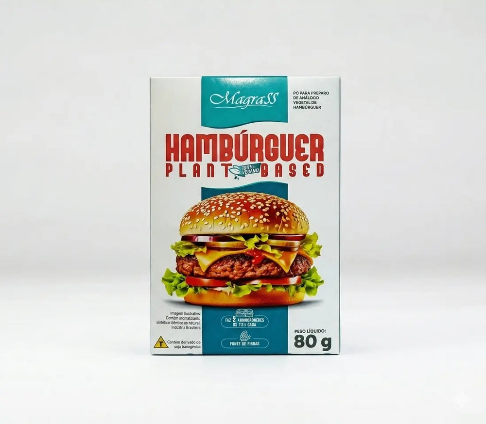 Hambúrguer Vegano 100% Vegetal Magrass (Mix para Preparo)