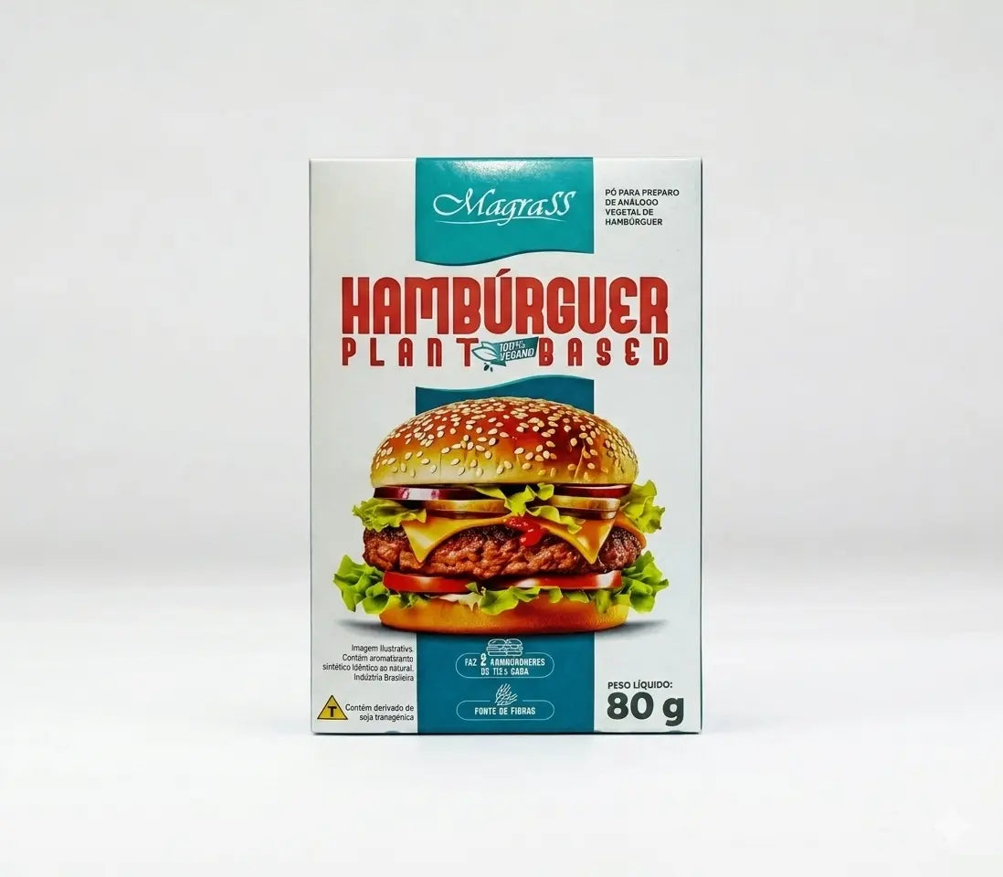 Hambúrguer Vegano 100% Vegetal Magrass (Mix para Preparo)