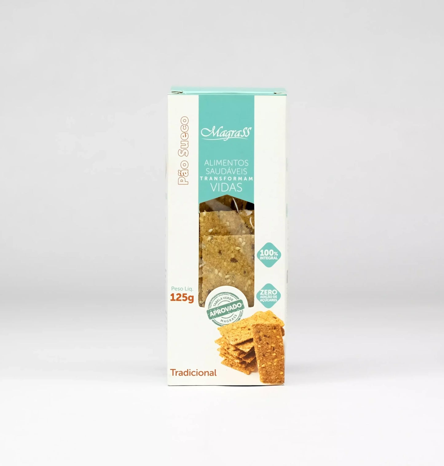 Pão Sueco Tradicional Integral Crocante Magrass (125g)