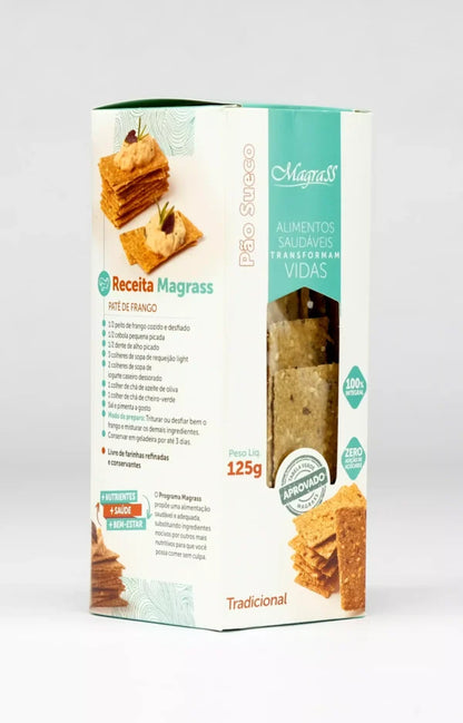 Pão Sueco Tradicional Integral Crocante Magrass (125g)