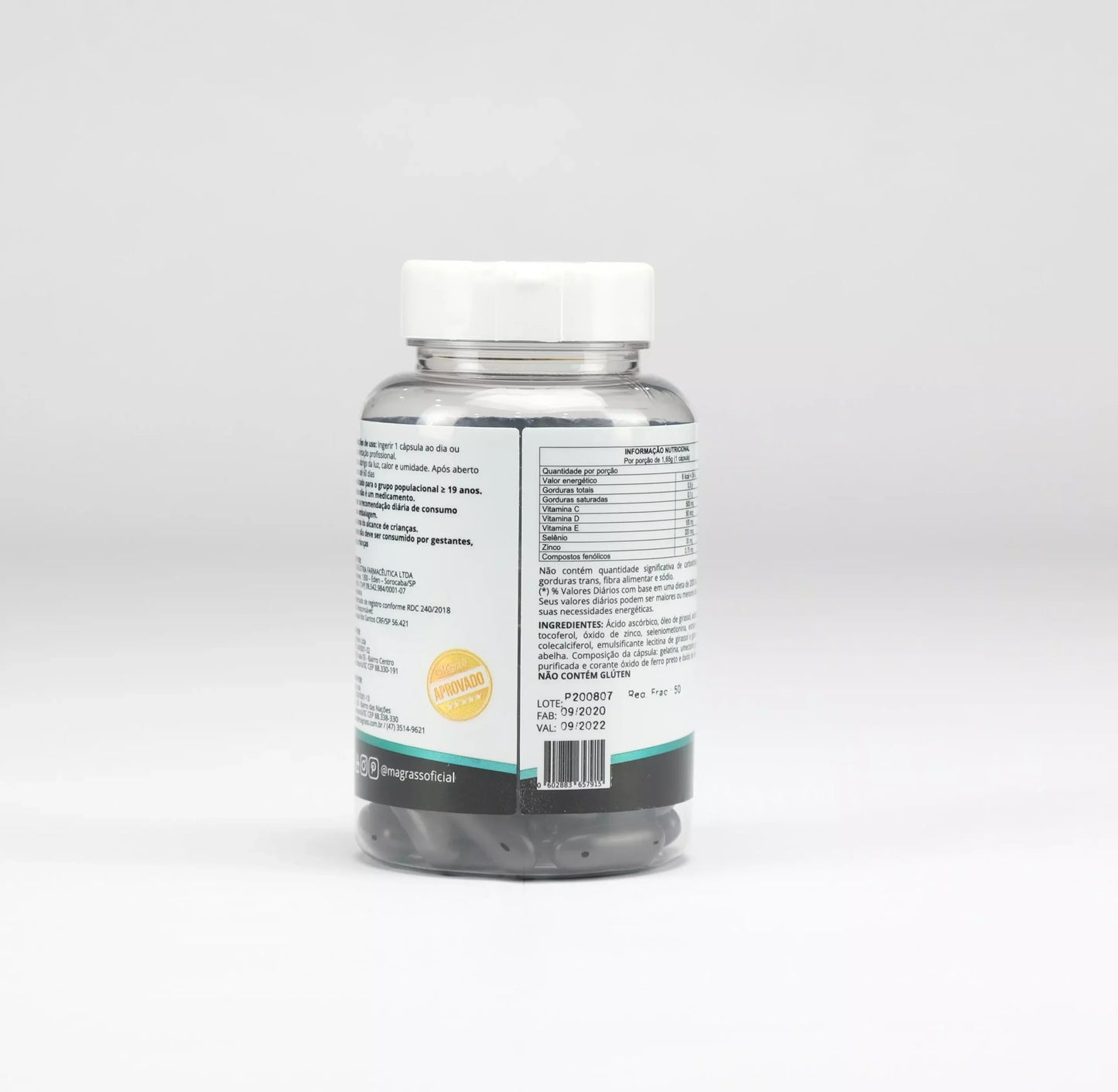 Própolis com Vitaminas C D E Selênio e Zinco Magrass (60 Cápsulas - 3 Unidades)