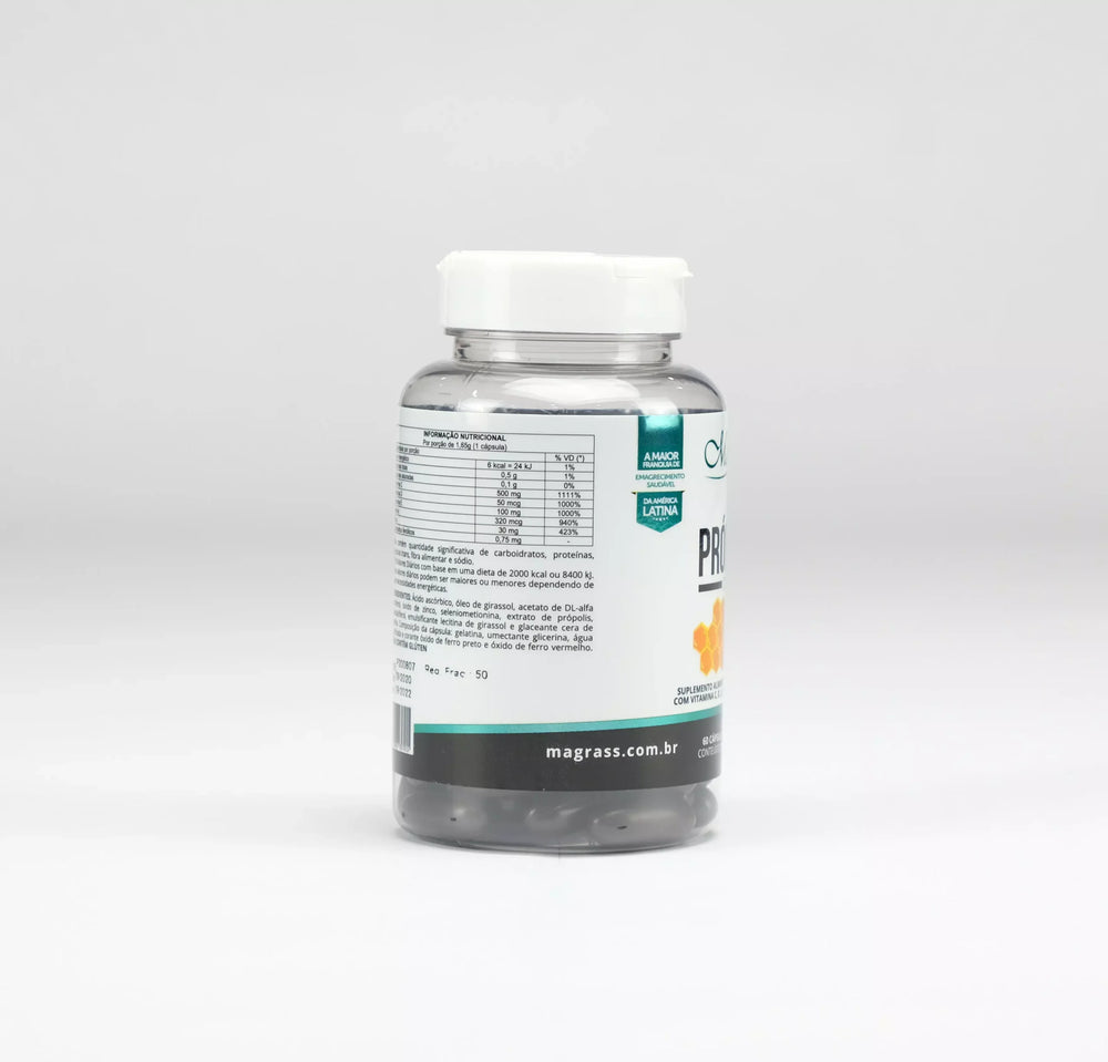 Própolis com Vitaminas C D E Selênio e Zinco Magrass (60 Cápsulas)
