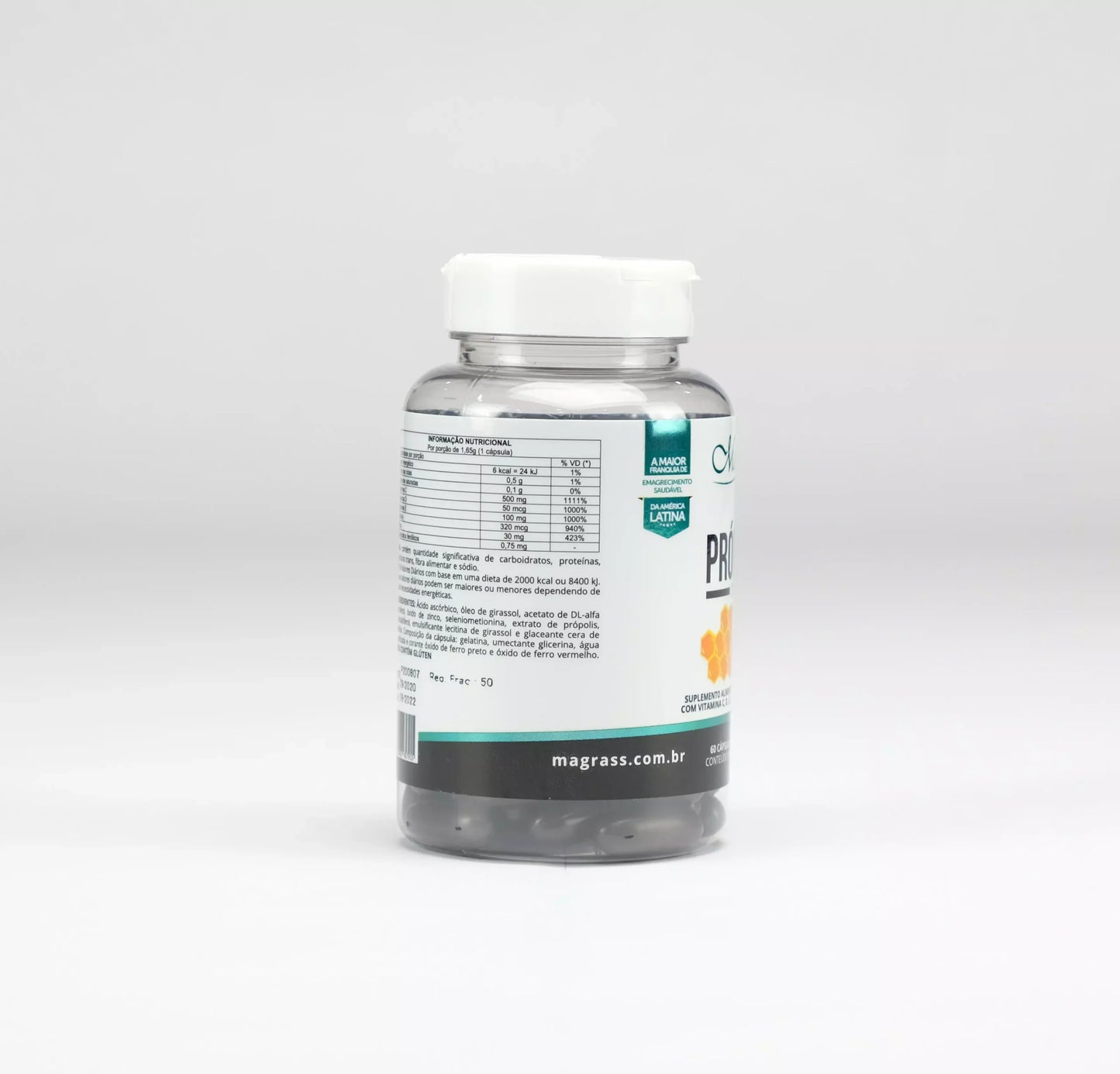 Própolis com Vitaminas C D E Selênio e Zinco Magrass (60 Cápsulas)