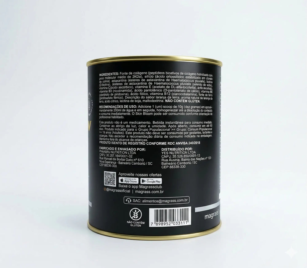 Skin Bloom Colágeno Verisol com Vitaminas e Minerais Magrass (300g)