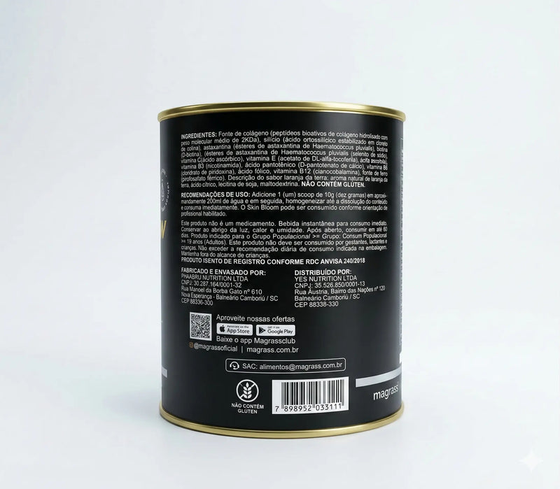 Skin Bloom Colágeno Verisol com Vitaminas e Minerais Magrass (300g)