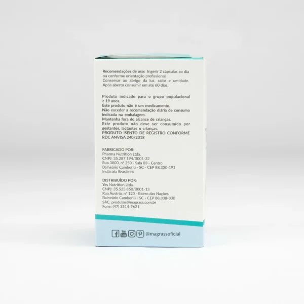 Triptofano com Vitaminas e Minerais Magrass (60 Cápsulas)