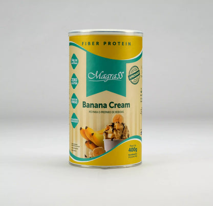 Whey Fiber Protein com Isolado Concentrado e Hidrolisado Magrass (400g – Sabor Banana Cream)