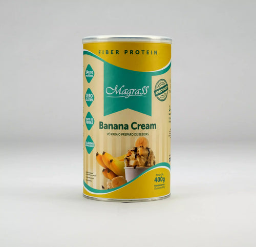 Whey Fiber Protein com Isolado Concentrado e Hidrolisado Magrass (400g – Sabor Banana Cream)