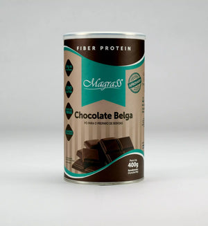 Whey Protein Isolado Concentrado e Hidrolisado Fiber Magrass (400g – Sabor Chocolate Belga))