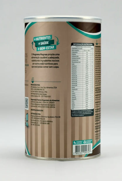 Whey Fiber Protein com Isolado Concentrado e Hidrolisado Magrass (400g – Sabor Chocolate Belga))