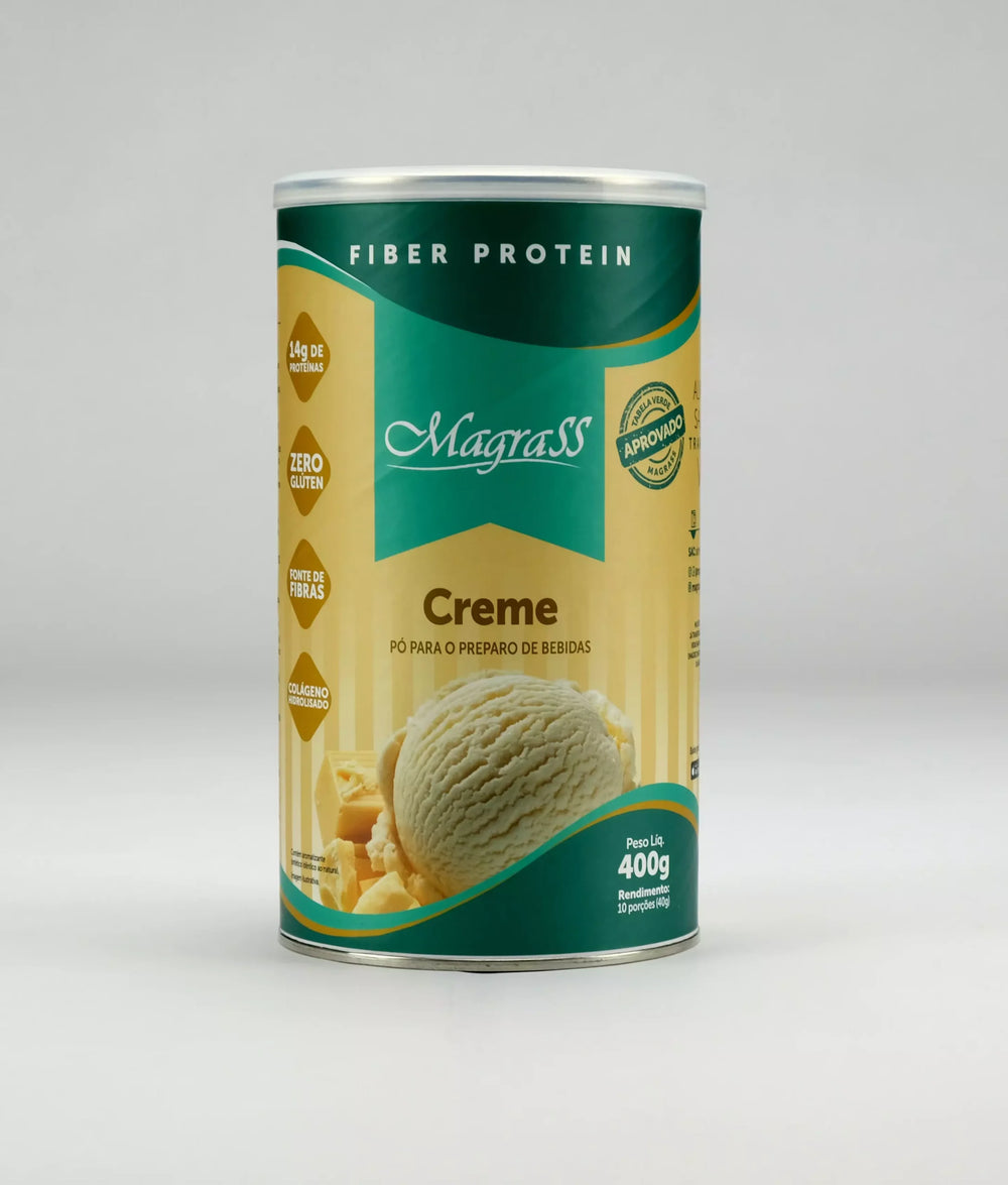Whey Protein Isolado Concentrado e Hidrolisado Fiber Magrass (400g – Sabor Creme)