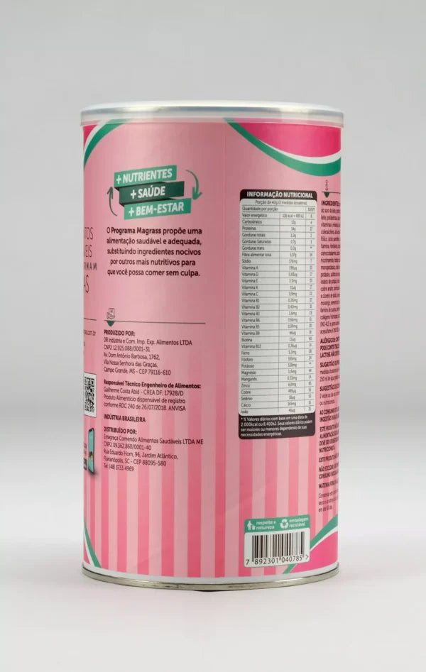 Whey Protein Isolado Concentrado e Hidrolisado Fiber Magrass (400g – Sabor Morango)