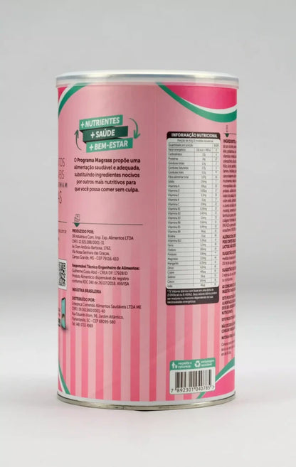 Whey Fiber Protein com Isolado Concentrado e Hidrolisado Magrass (400g – Sabor Morango)