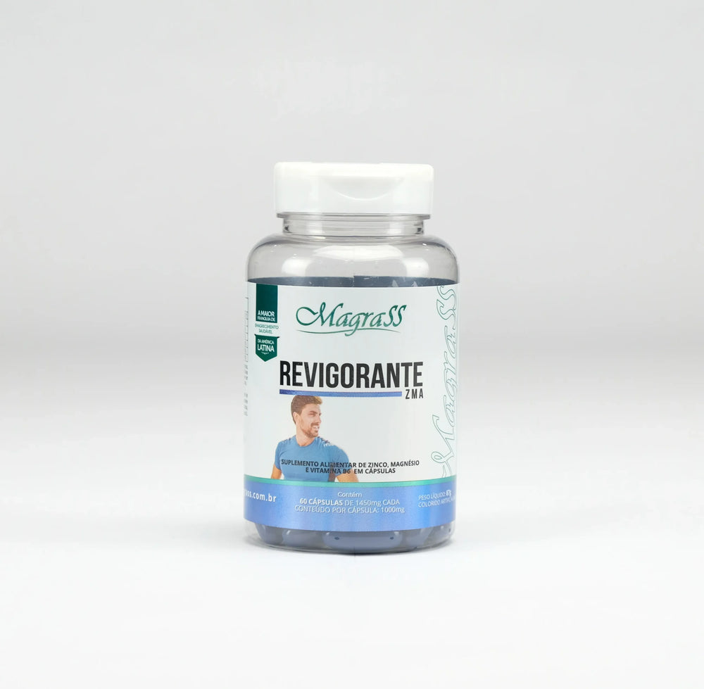 Revigorante ZMA com Zinco Magnésio e Vitamina B6 Magrass (60 Cápsulas)