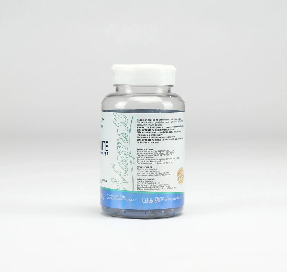 Revigorante ZMA com Zinco Magnésio e Vitamina B6 Magrass (60 Cápsulas - 3 Unidades)